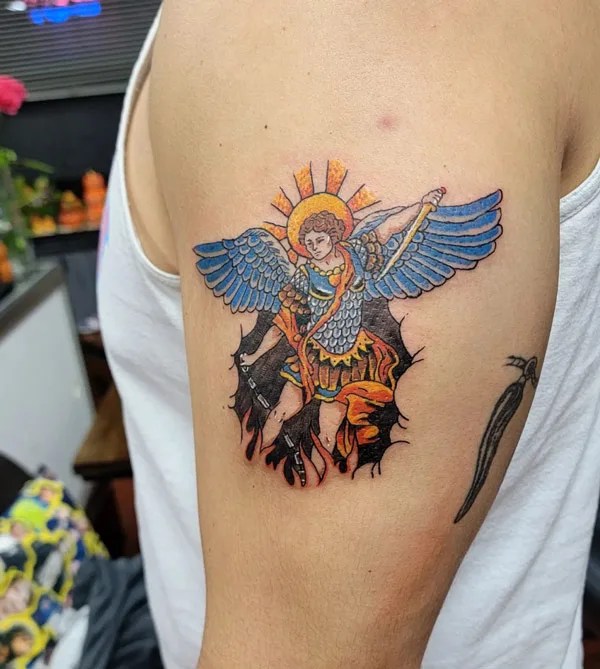 65 Unmissable St. Michael Tattoo Ideas with Enthralling Meaning
