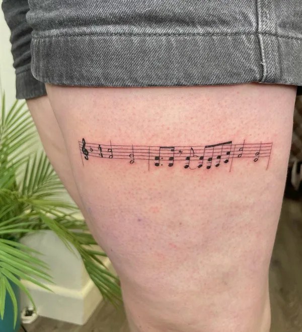 56 Melodiously Meaningful Music Note Tattoo Ideas for 2024!