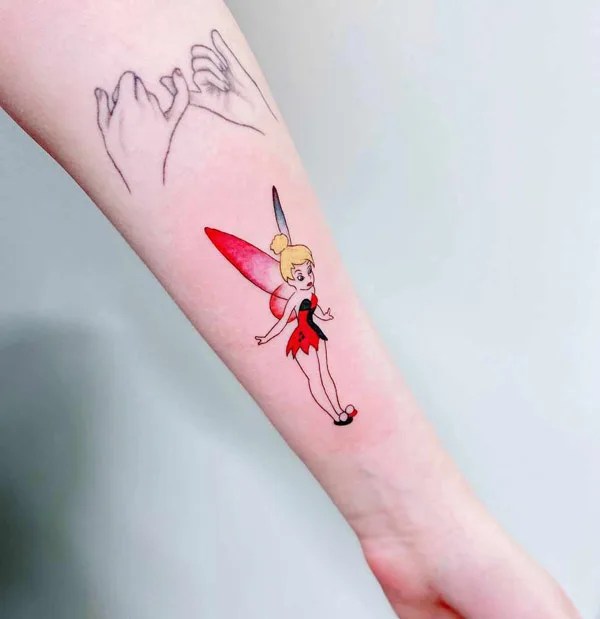 44 Whimsical Tinkerbell Tattoo Ideas To Show Wisdom