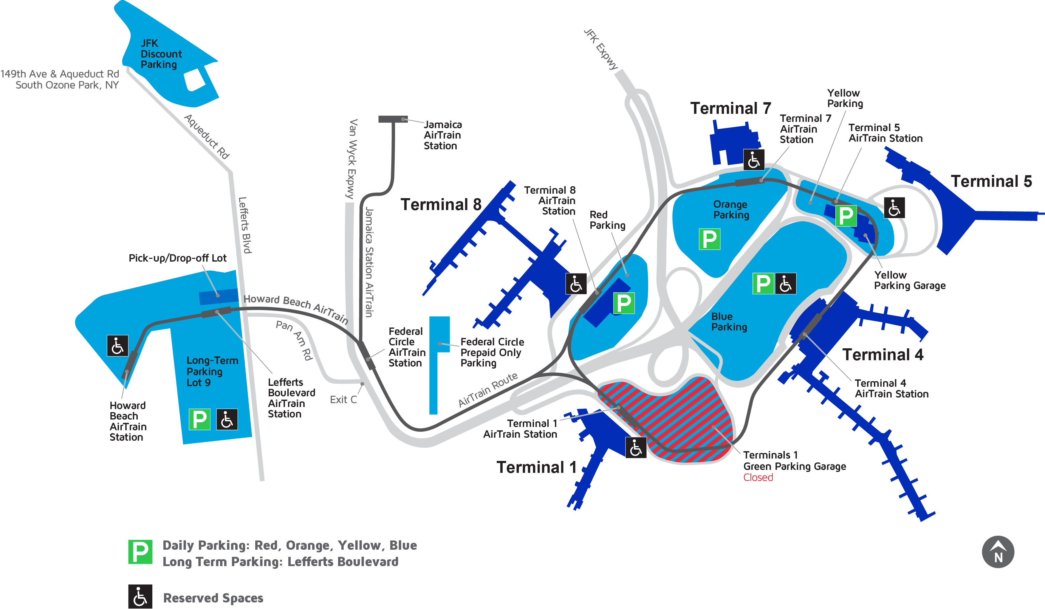Mapa del Aeropuerto JFK Mapas de Terminales y Guía de Navegación de