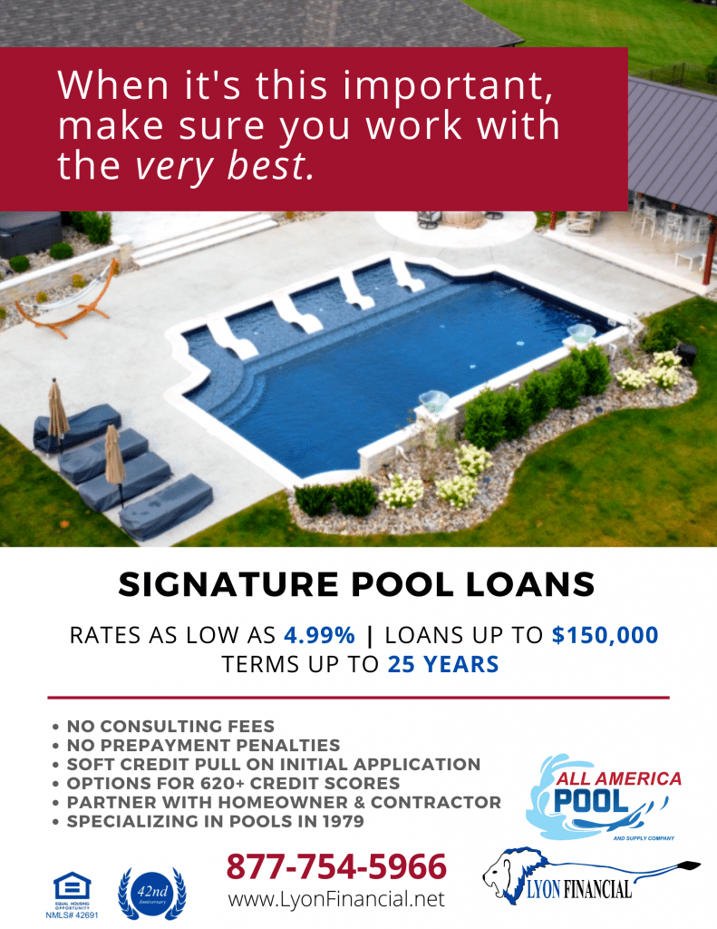Inground Pool Financing Options Available at All America Pool All