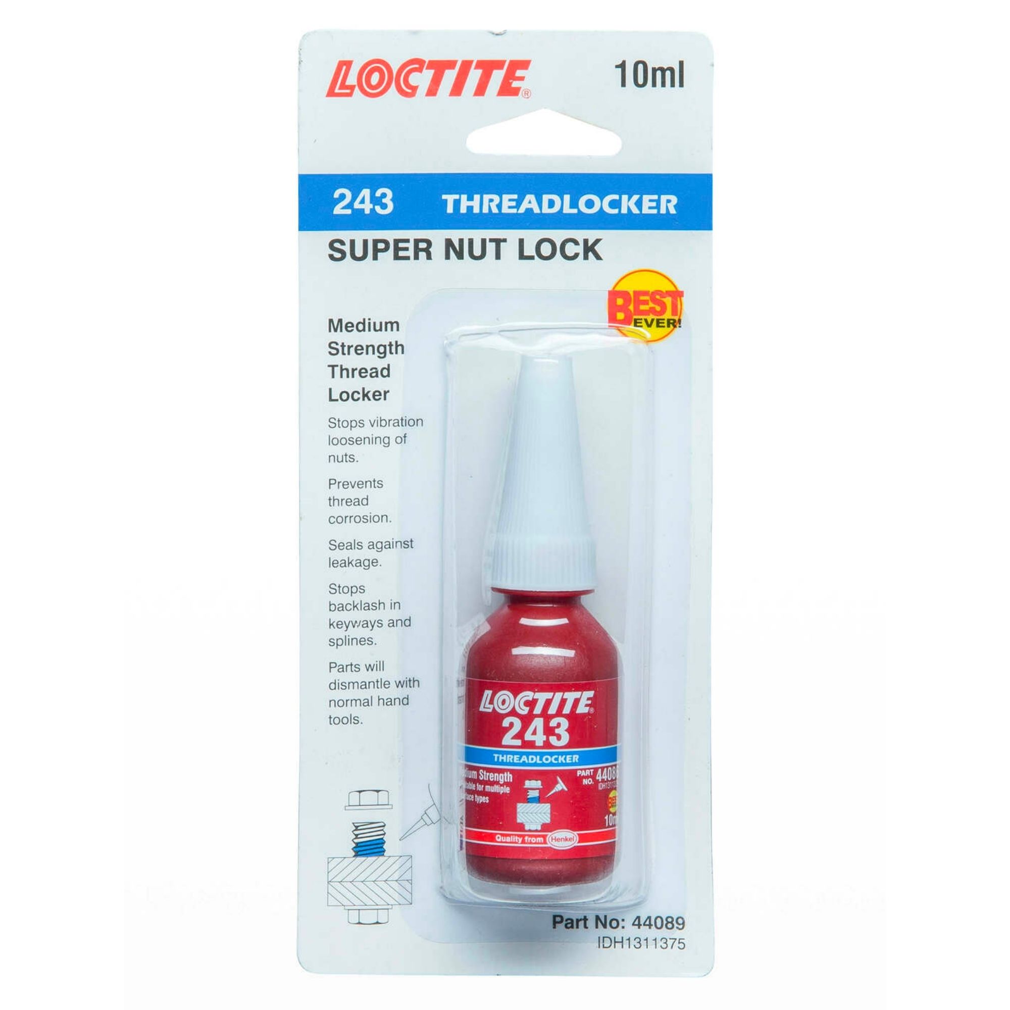 LOCTITE 243 STUD LOCK 10ML Allan's C.V. Joint