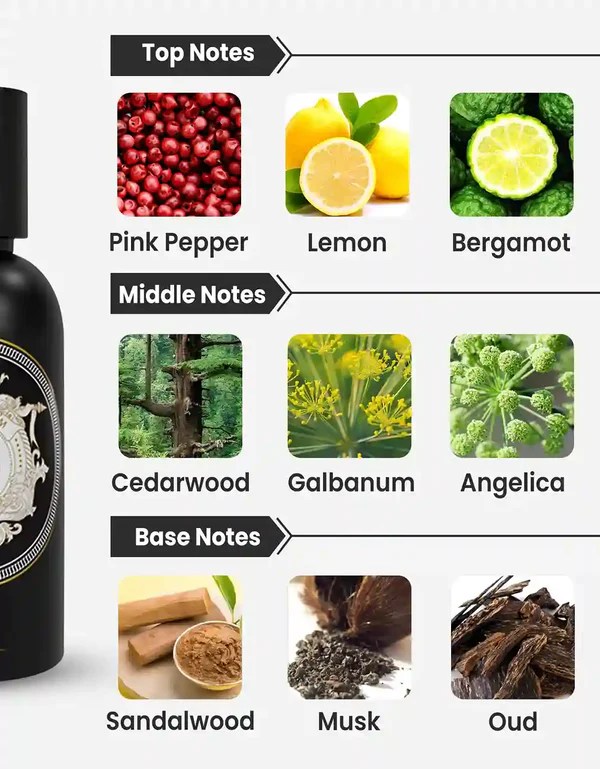 Hunaidi Black Oud Pepper EDP 10ML Decant For Men All Arabic