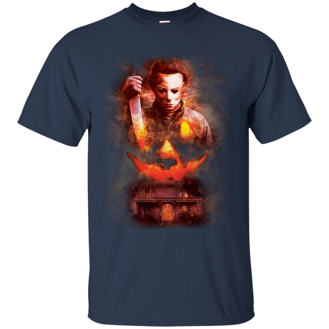 Halloween Michael Myers Pumpkin Tshirt