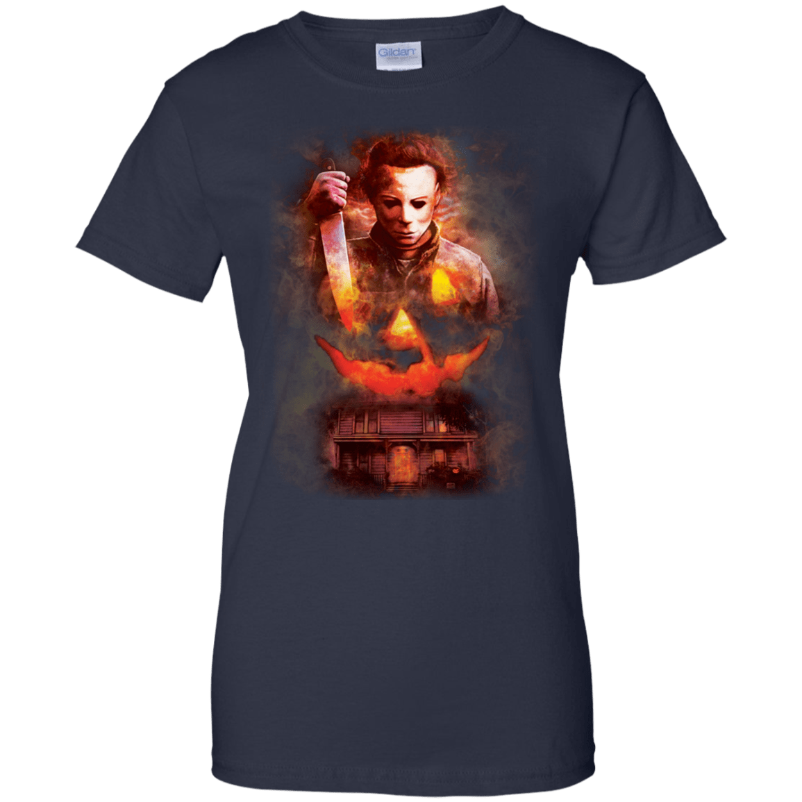 Halloween Michael Myers Pumpkin Tshirt