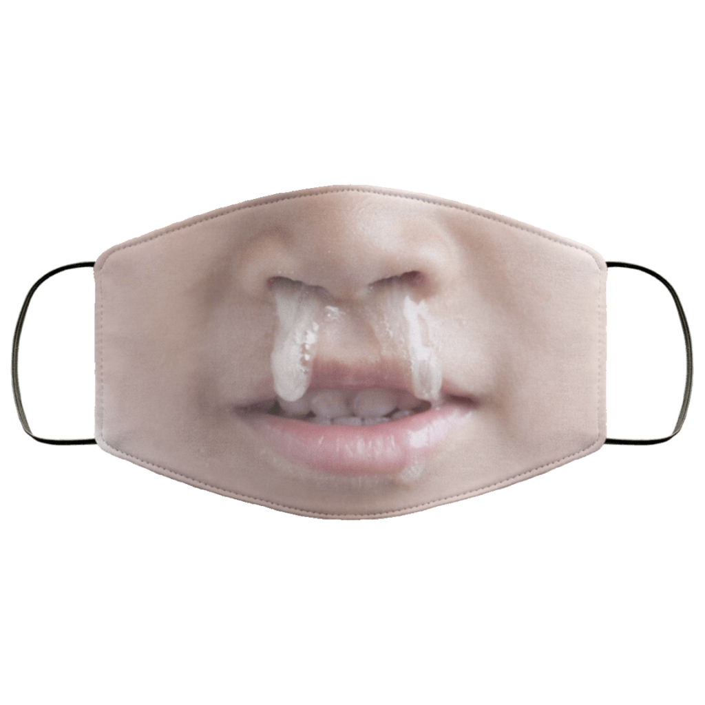 Funny Face Gross Snot Nose Kid Face Mask