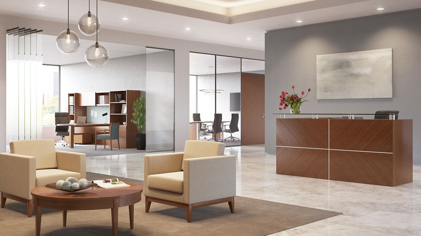 Reception Desks & Stations Virginia Reception Room Office Furniture