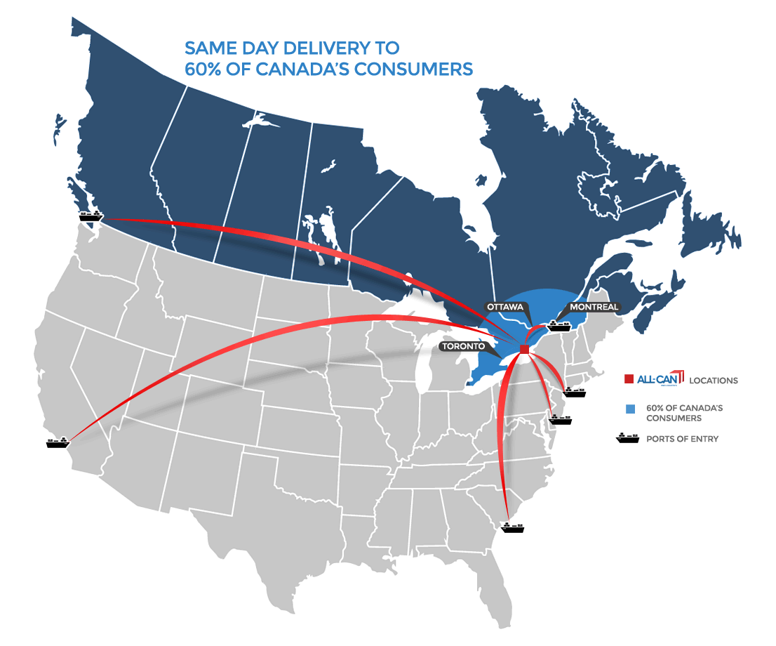 map AllCan Pro Logistics