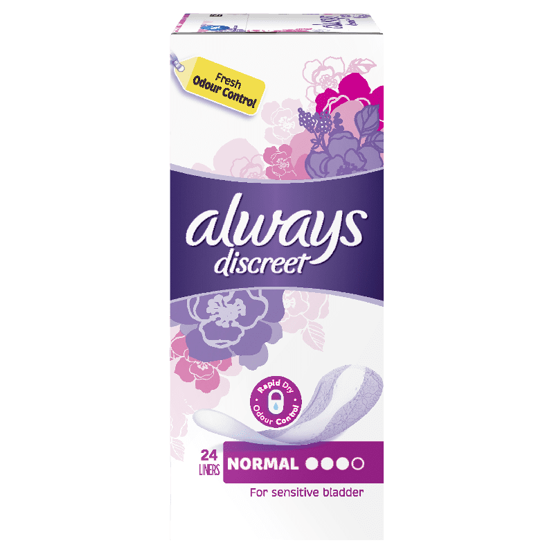 Always Discreet Normal 24 Liners Allcare Warehouse