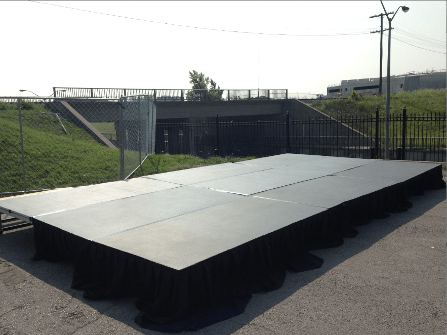 Outdoor Staging Rental AER Tent & Event Rentals Inc