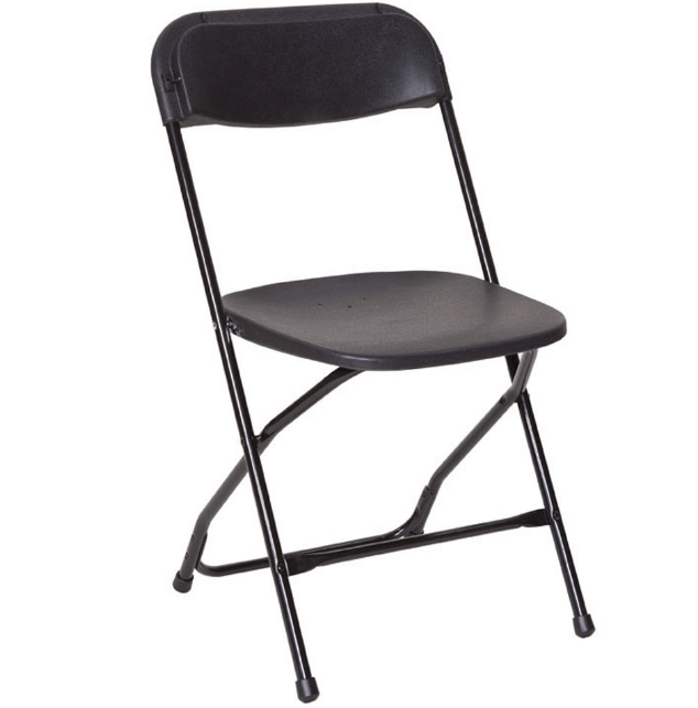 Black Plastic Folding Chair AER Tent & Event Rentals Inc