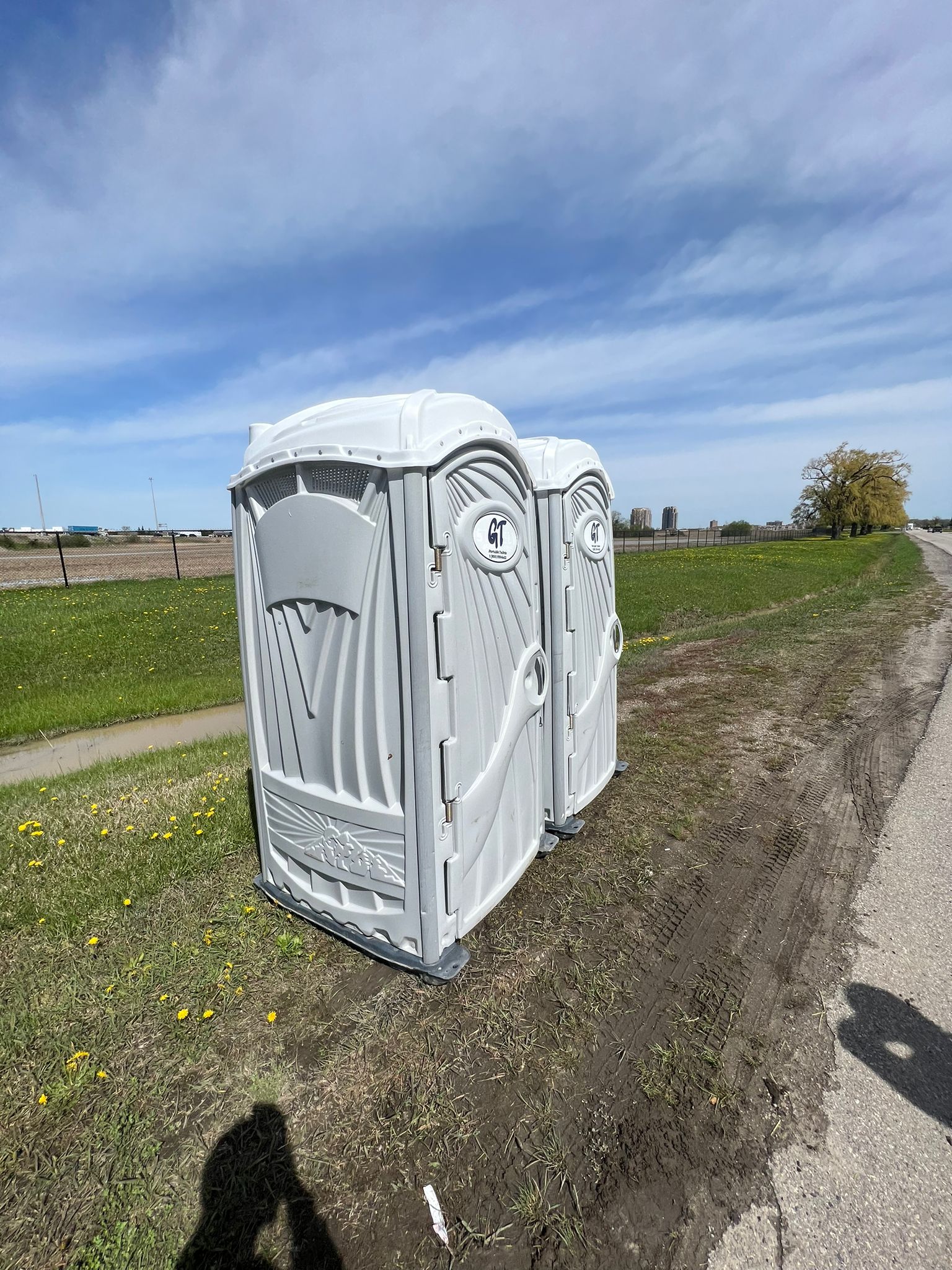 Construction Site Portable Toilet AER Tent & Event Rentals Inc