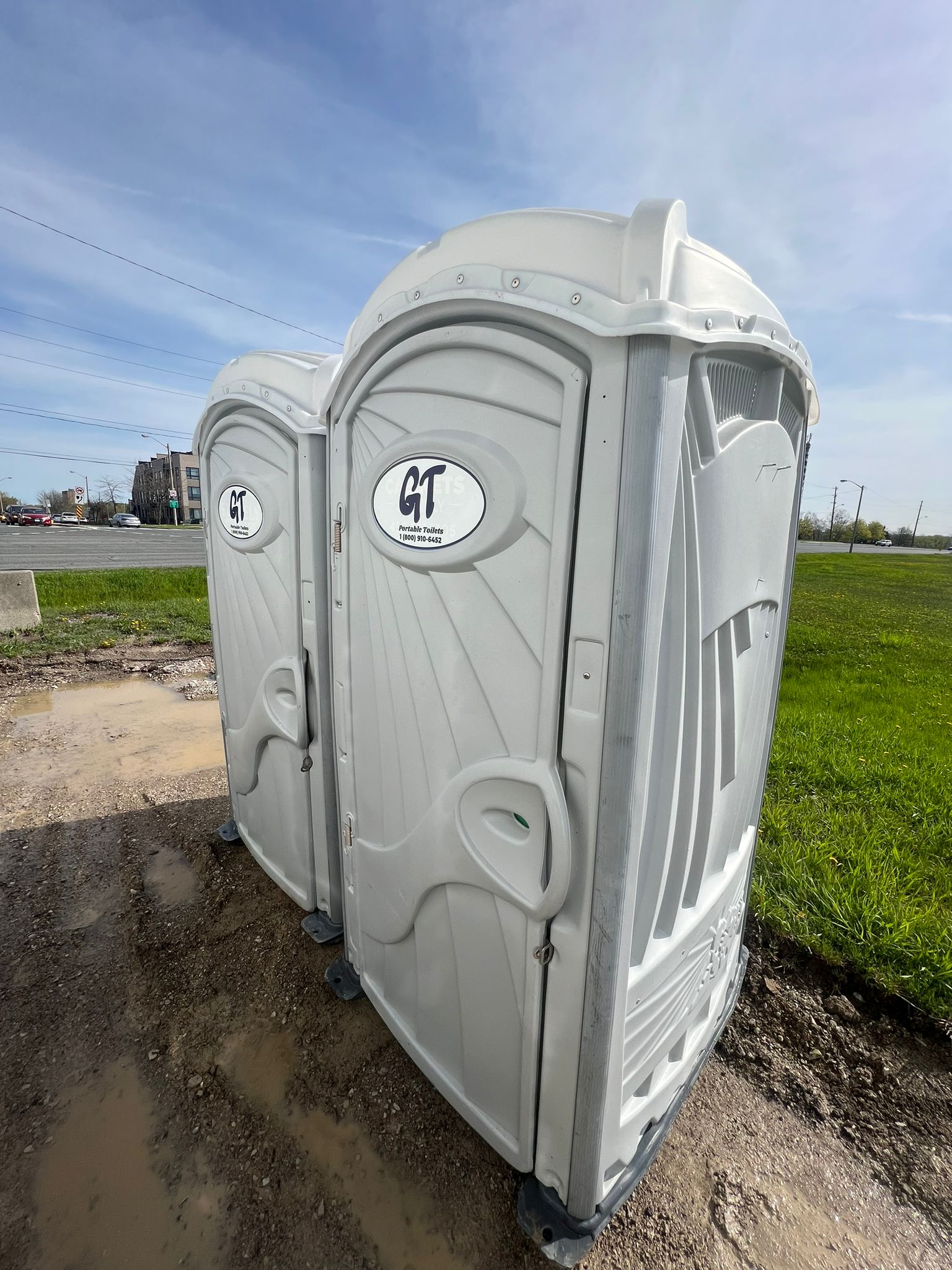 Construction Site Portable Toilet AER Tent & Event Rentals Inc