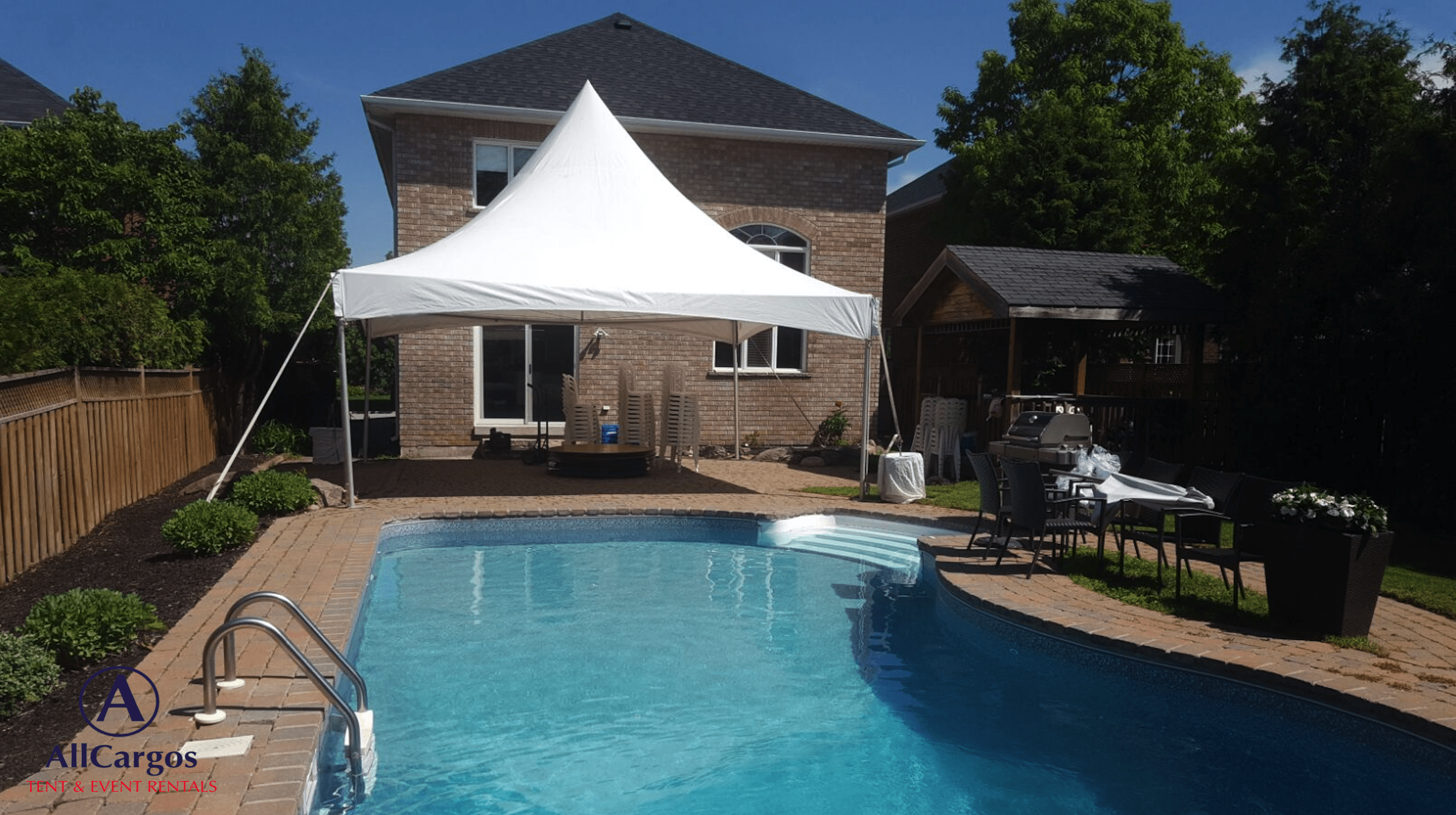 Tent for Backyard Party AER Tent & Event Rentals Inc