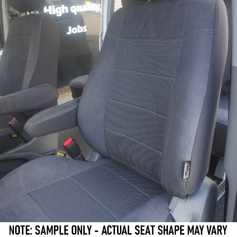 Toyota Landcruiser Seat Covers (Single Cab) Esteem Grey All Car Stuff