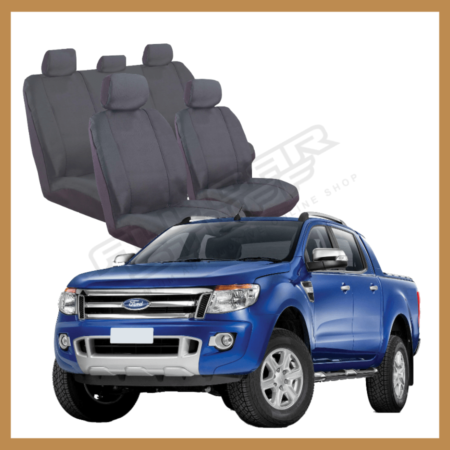 Ford Ranger PX1 Seat Covers Outback Grey Canvas All Car Stuff