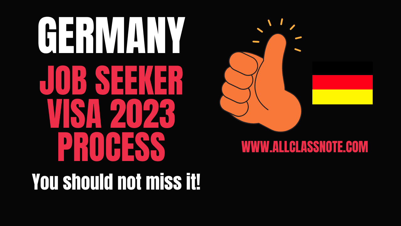 Germany Job Seeker Visa Process 2023 (Work Visa Without Job)