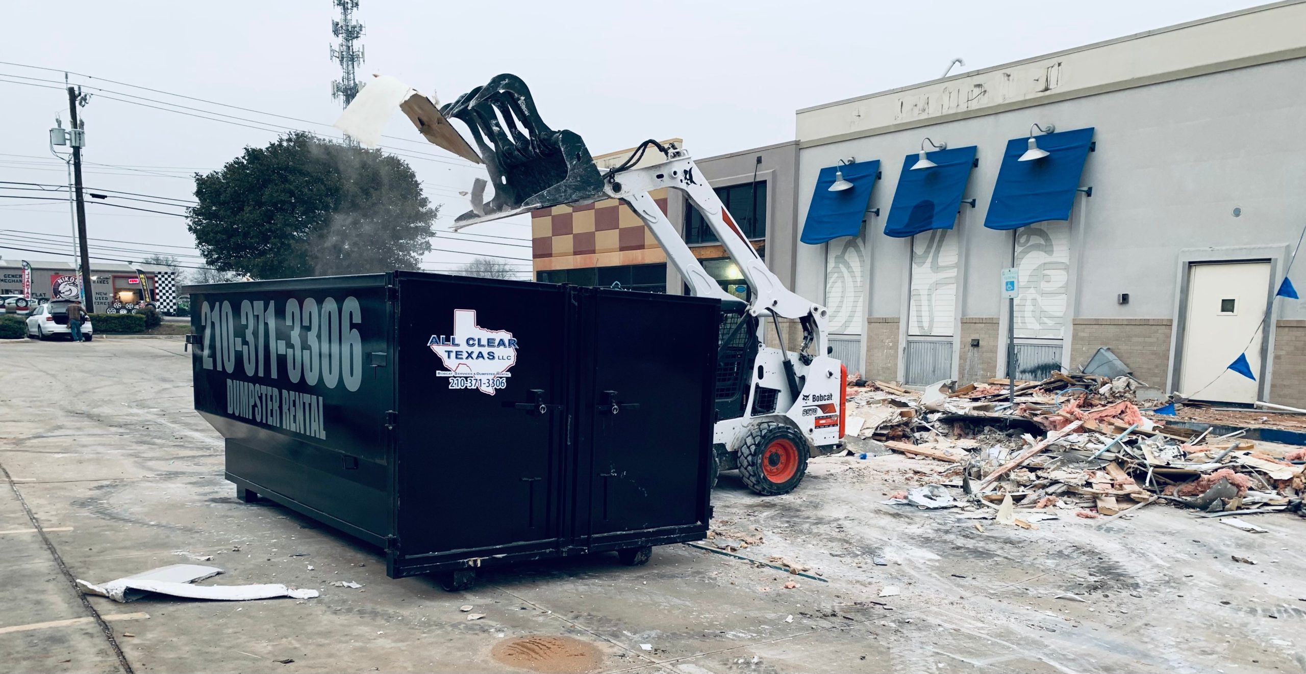 About All Clear Texas San Antonio Dumpster Rental & Bobcat Service
