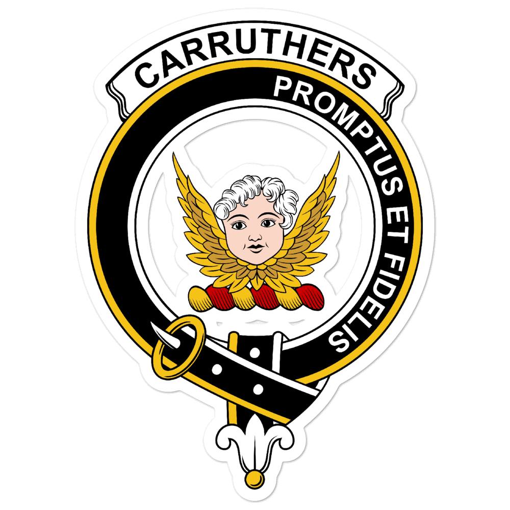 Carruthers Clan Crest Vinyl Sticker Allcrests & Celtic Creations