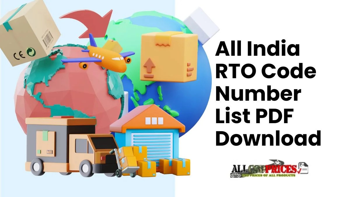 All India RTO Code Number List PDF Download 2024
