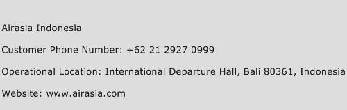 AirAsia Indonesia Contact Number AirAsia Indonesia