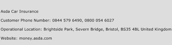 Asda Car Insurance Number Asda Car Insurance Customer Service Phone