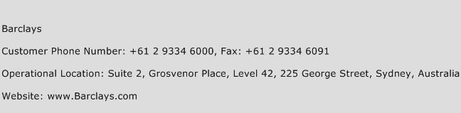Barclays Contact Number Barclays Customer Service Number Barclays