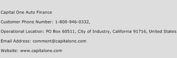 Capital One Auto Finance Contact Number Capital One Auto Finance