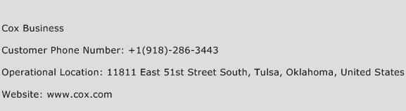 Cox Business Contact Number | Cox Business Customer Service Number