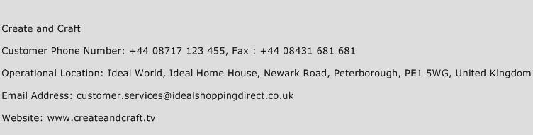 Create and Craft Contact Number Create and Craft Customer Service Create and Craft Contact Number Create and Craft Customer Service