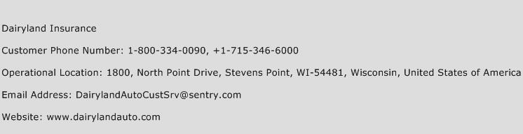 Dairyland Insurance Number Dairyland Insurance Customer Service Phone