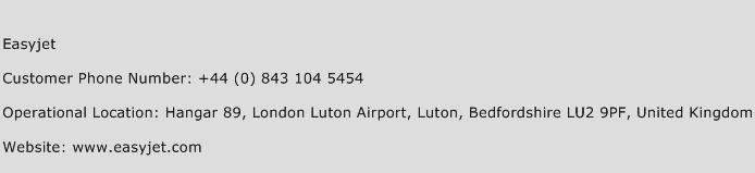 EasyJet Contact Number EasyJet Customer Service Number EasyJet Toll