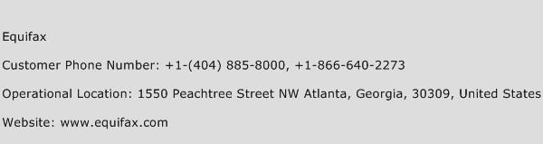 Equifax Customer Service Phone Number Contact Number Toll Free