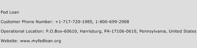 Fed Loan Contact Number Fed Loan Customer Service Number Fed Loan