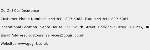 Go Girl Car Insurance Number Go Girl Car Insurance Customer Service