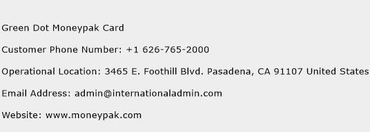 Green Dot Moneypak Card Contact Number Green Dot Moneypak Card Customer Service Number Green