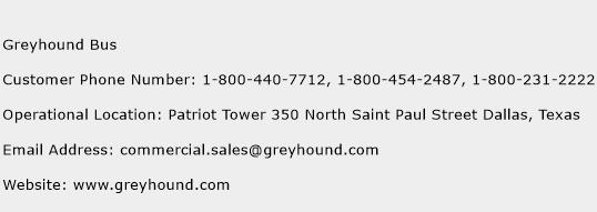 Greyhound Bus Contact Number Greyhound Bus Customer Service Number