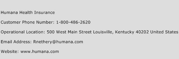Humana Health Insurance Number Humana Health Insurance Customer