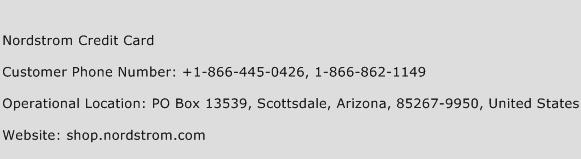 Nordstrom Credit Card Number Nordstrom Credit Card Customer Service