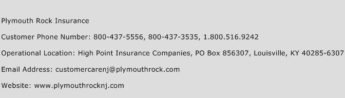 Plymouth Rock Insurance Number Plymouth Rock Insurance Customer