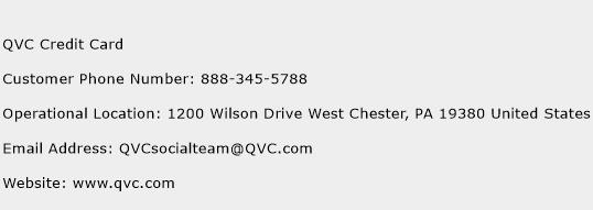 QVC Credit Card Contact Number QVC Credit Card Customer Service