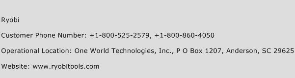 Ryobi Contact Number | Ryobi Customer Service Number | Ryobi Toll Free