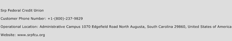 SRP Federal Credit Union Contact Number SRP Federal Credit Union