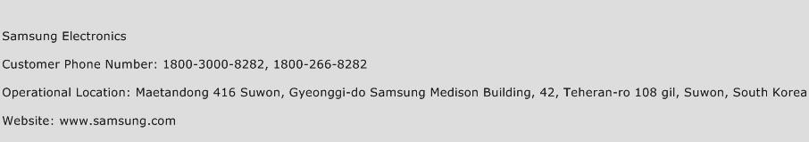 Samsung Electronics Number Samsung Electronics Customer Service Phone