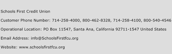 Schools First Credit Union Contact Number Schools First Credit Union