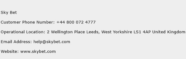 Sky Bet Number Sky Bet Customer Service Phone Number Sky Bet