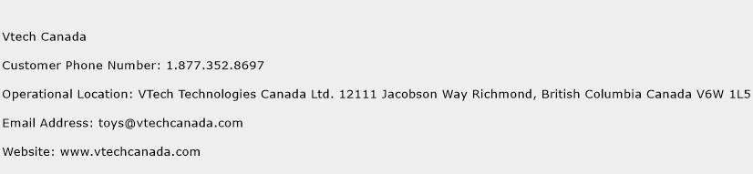 Vtech Canada Number | Vtech Canada Customer Service Phone Number