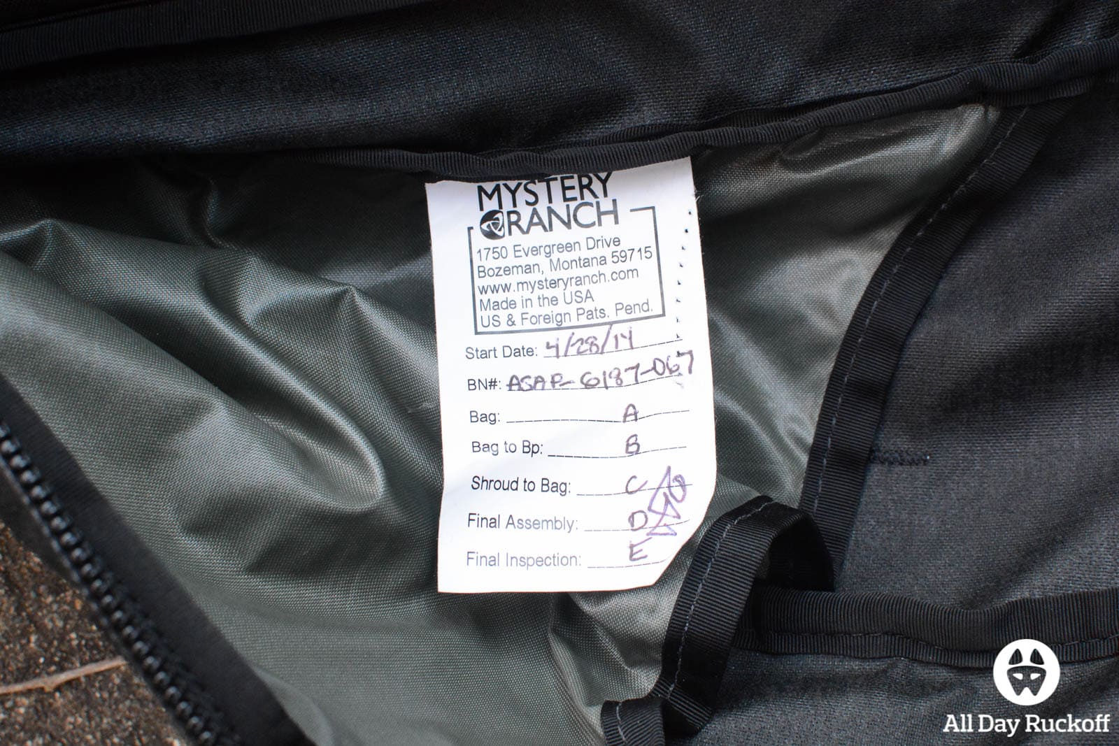 Review Mystery Ranch ASAP All Day Ruckoff