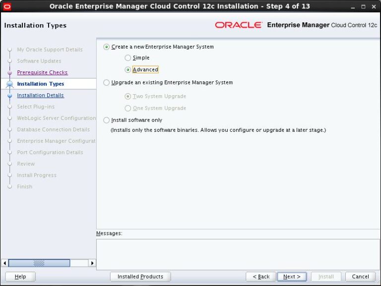OEM Cloud Control 12c Release 4 Installation on Oracle Linux 6.5 ALL DBA