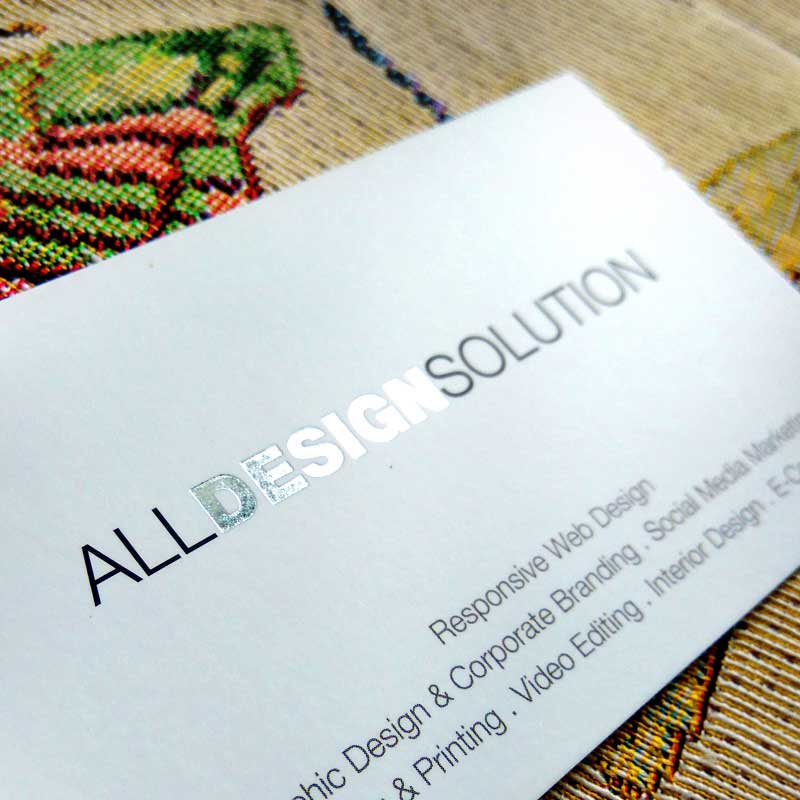 Hot Stamping Name Card 310gsm All Design Solution